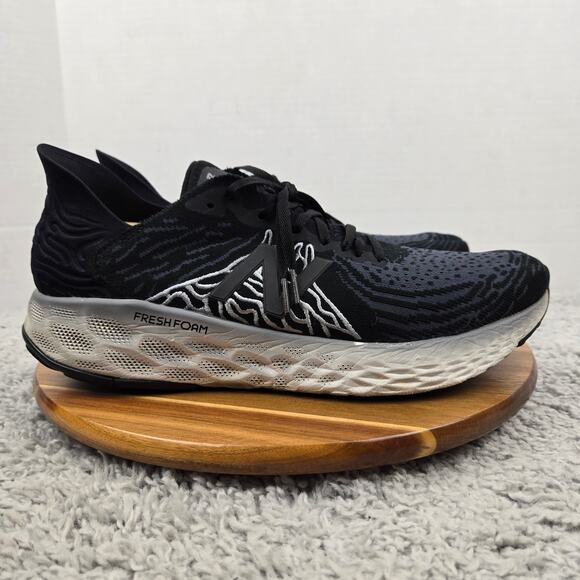 New Balance Mens 12.5D Fresh Foam 1080v10 Black Gray Road Running Shoe M1080K10 - Picture 3 of 12